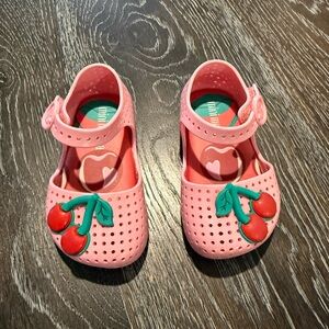 Mini Melissa Pink Cherry Sandals